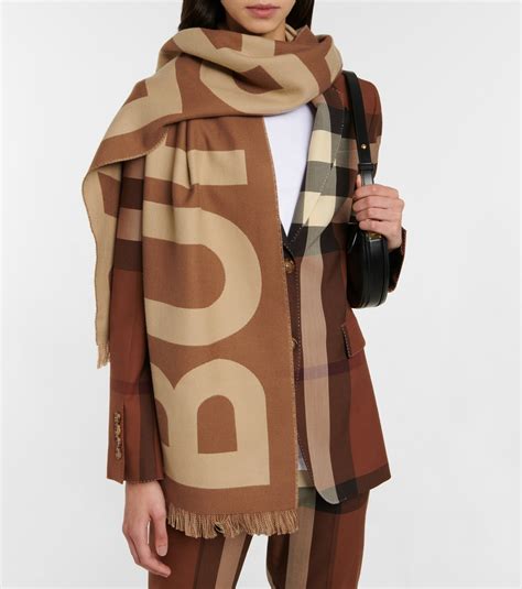 burberry love and logo scarf|burberry logo wool scarf.